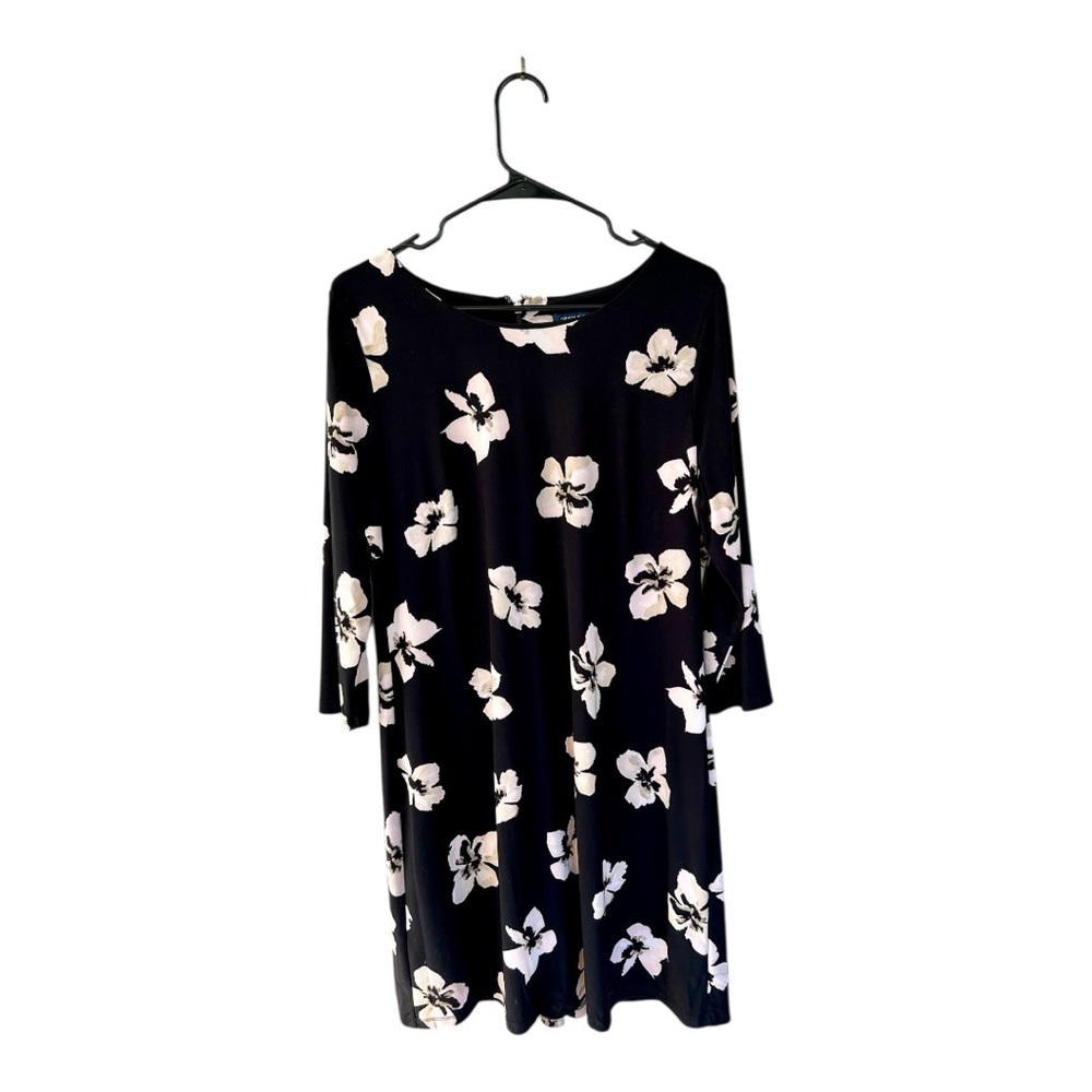 Tommy Hilfiger Black and White 3/4 Sleeve Women’s Dress Size 14